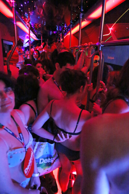 Inside the Semi-Naked Party Bus